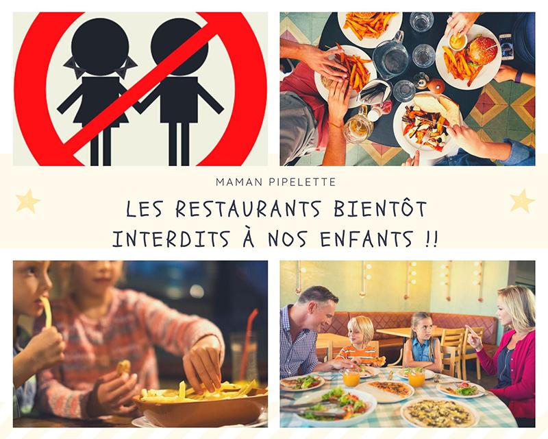 Les restaurants bientot interdits aux enfants